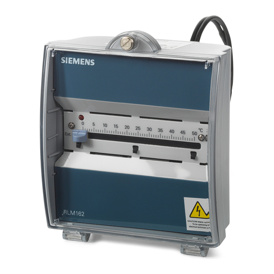Siemens RLM162 Installationsanleitung