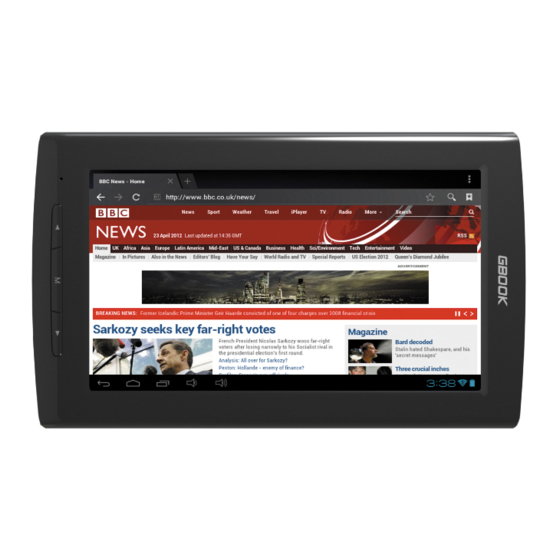 Archos ARNOVA GBOOK Handbuch