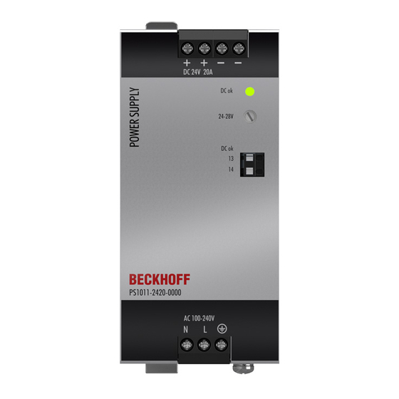 Beckhoff PS1011-2420-0000 Dokumentation
