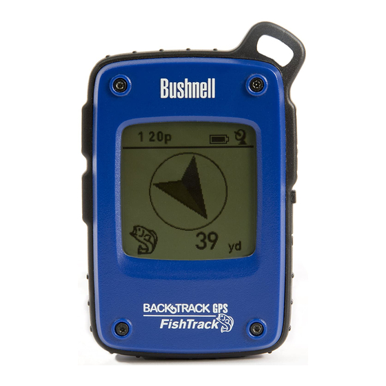 Bushnell BACKTRACK GPS FishTrack Handbuch