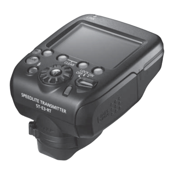 Canon Speedlite Transmitter ST-E3-RT Handbücher