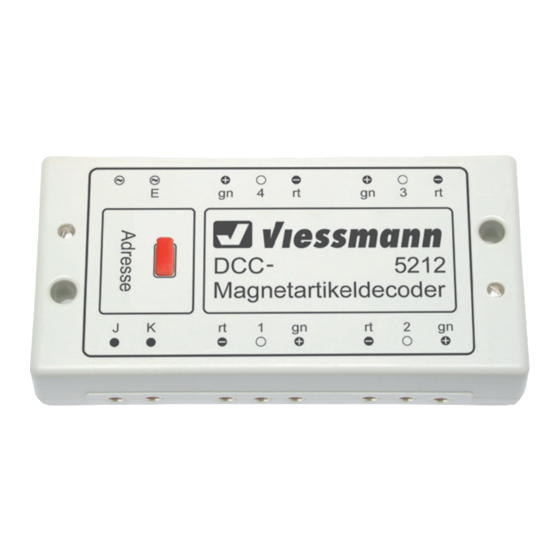 Viessmann 5212 Gebrauchsanleitung