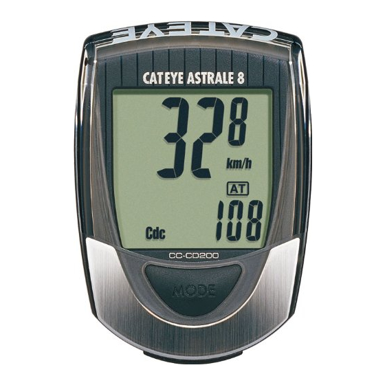 CATEYE ASTRALE 8 BEDIENUNGSANLEITUNG PdfHerunterladen ManualsLib