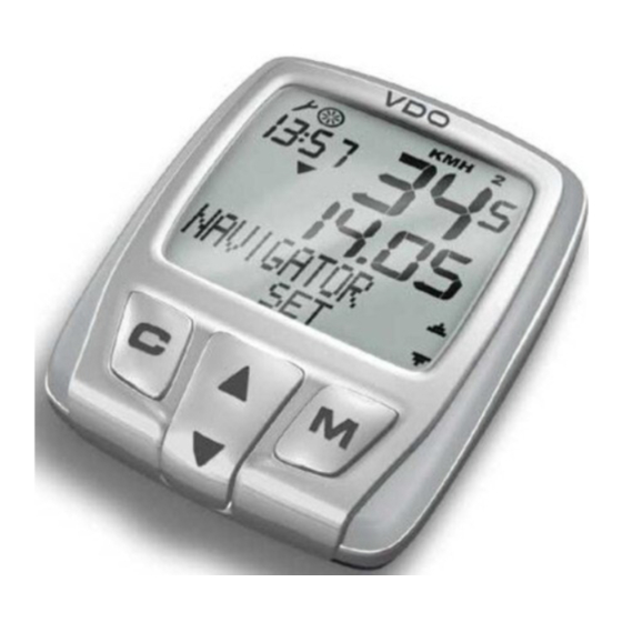 VDO Cyclecomputing C1DS Bedienungsanleitung