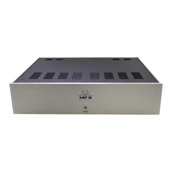 Audionet AMP III Bedienungsanleitung
