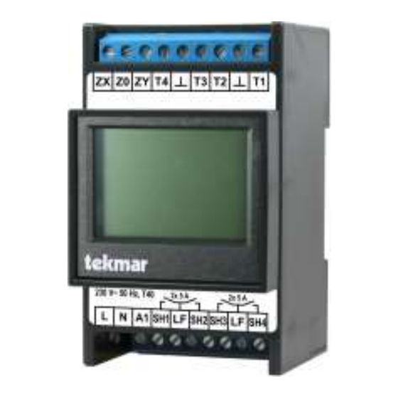 Tekmar 1982-ULR Kurzanleitung