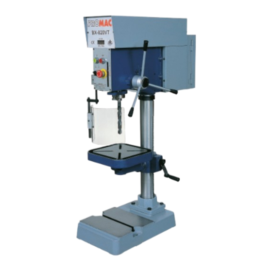 Promac BX-820V Handbücher