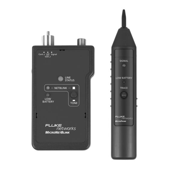 Fluke Networks MicroNetBlink Benutzerhandbuch