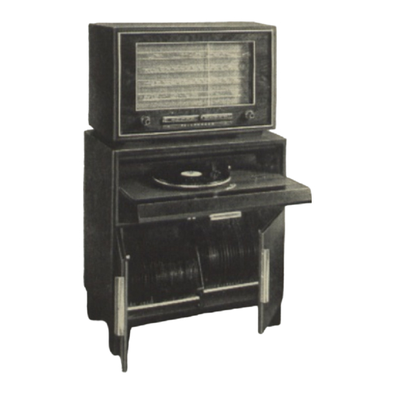 Telefunken Grossuper D 760 WK Gebrauchsanleitung