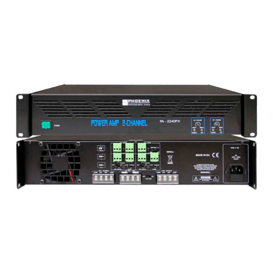 Phoenix PA-2240FX Serie Handbücher