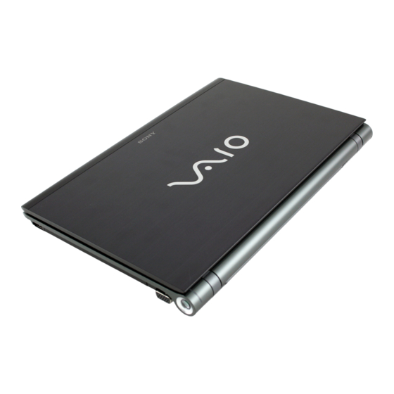 Sony Vaio VPCX13 Benutzerhandbuch