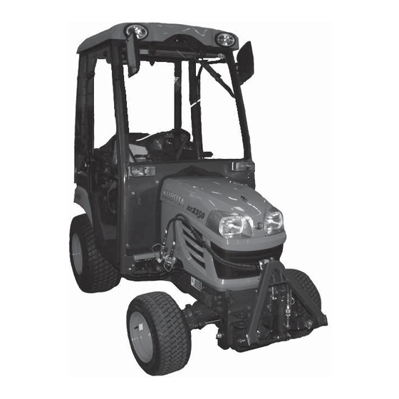 Kubota W26TK00617 Montage- Und Bedienungsanleitung