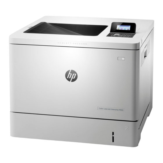 HP Color LaserJet Enterprise M552 Benutzerhandbuch