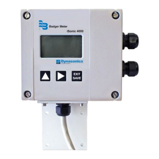 Badger Meter Dynasonics ISonic 4000 Bedienungsanleitung