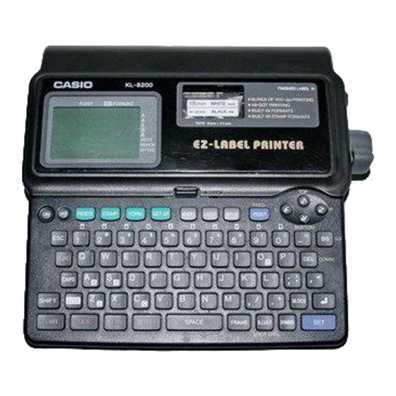 Casio KL-8200 Benutzerhandbuch