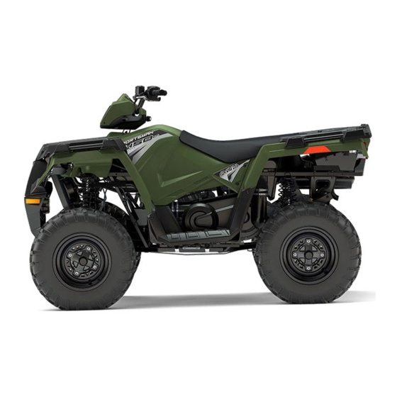 Polaris Sportsman 450 HO Betriebsanleitung Für Wartung Und Sicherheit