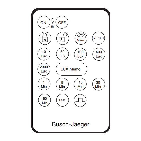 Busch-Jaeger 6843 Montage- Und Betriebsanleitung