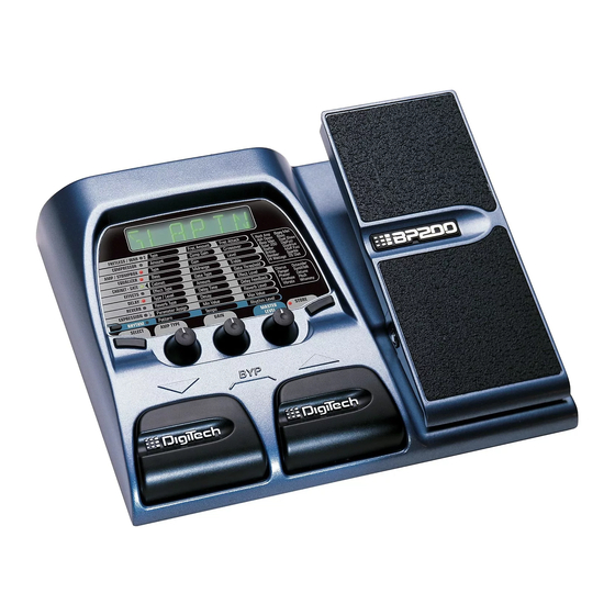 DigiTech BP200 Bedienunghandbuch