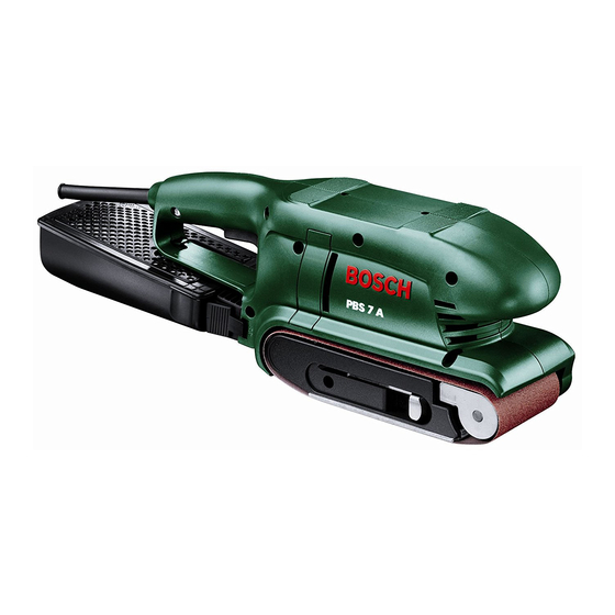 Bosch PBS 7 A Originalbetriebsanleitung