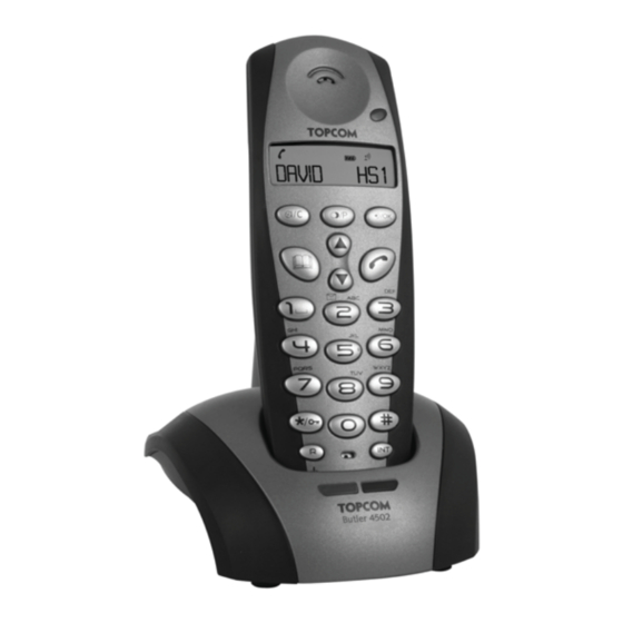 Topcom Butler 4502 Gebrauchsanweisung