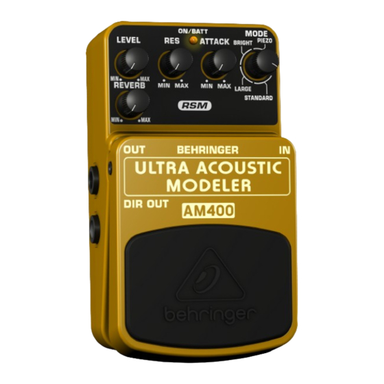 Behringer AM400 Handbuch