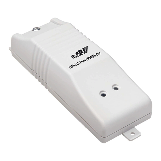 HomeMatic HM-LC-Dim1PWM-CV Installations- Und Bedienungsanleitung