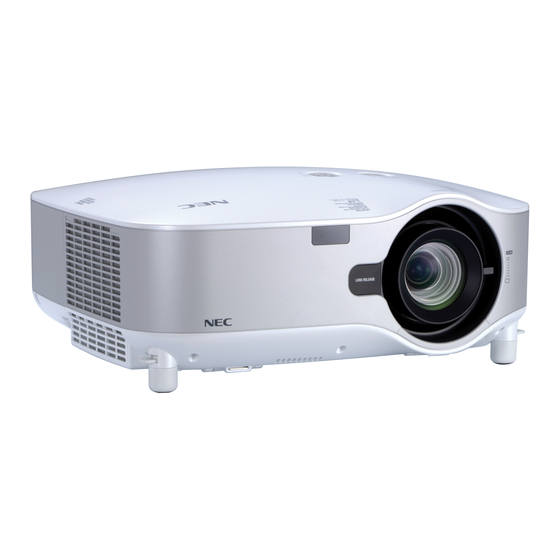 NEC NP3150 Bedienungshandbuch