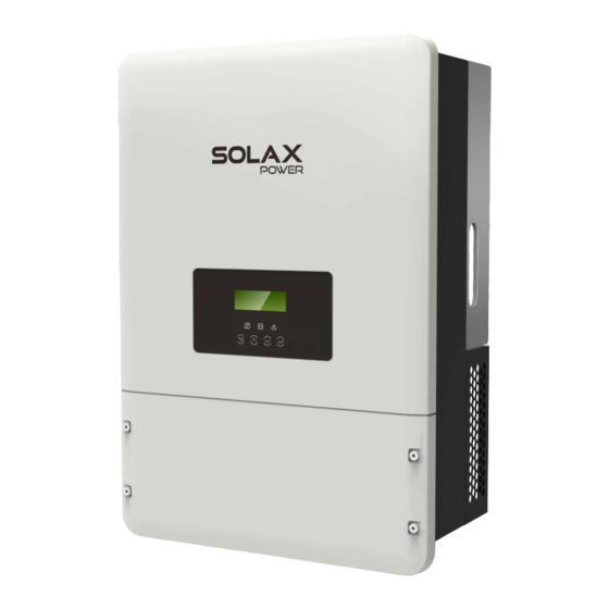 SolaX Power X3-Hybrid serie Kurzmontageanleitung