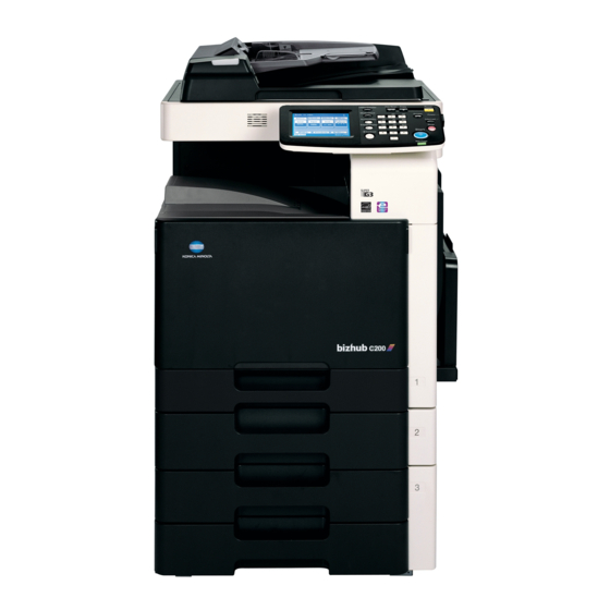 Konica Minolta bizhub C200 Bedienungsanleitung
