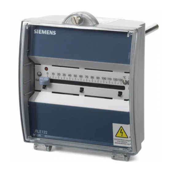 Siemens RLE127 Installationsanleitung