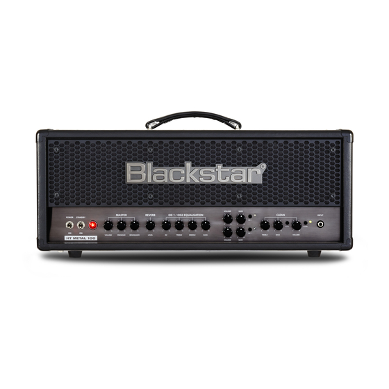Blackstar HT METAL 100 Bedienungsanleitung