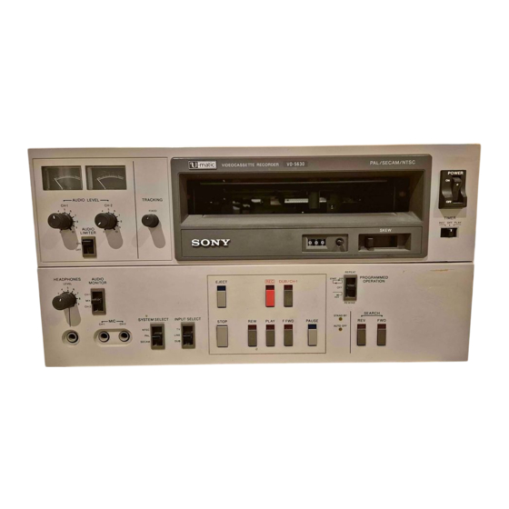Sony VO-5630 Bedienungsanleitung