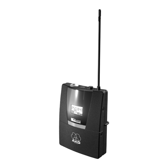 AKG WMS4000 Bedienungsanleitung