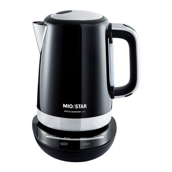 mio star Kettle Variotemp 2200 Bedienungsanleitung