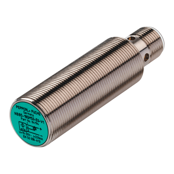 Pepperl+Fuchs NJ5-18GM50-E2-V1-3G-3D Betriebsanleitung