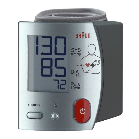 Braun bp 1700 Handbuch