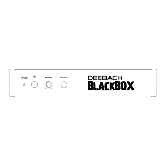 Deebach BlackBOX Bedienungsanleitung