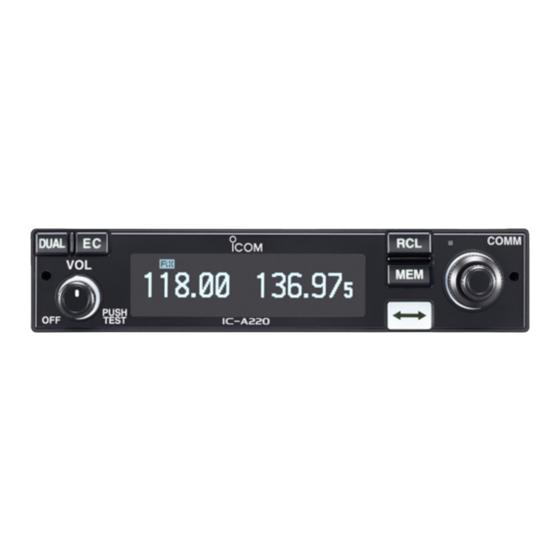 Icom IC-A220 Bedienungsanleitung