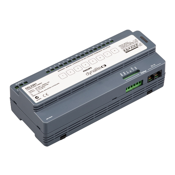 Philips dynalite DDLE801 Installationsanweisungen