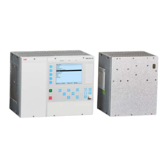 ABB Relion REB500 Serie Anwendungshandbuch