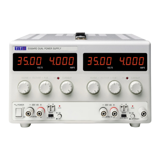Aim-TTI EX354RD Installationsanleitung