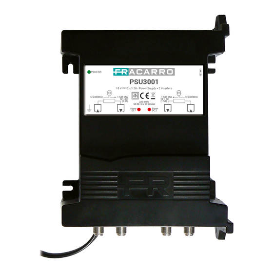 Fracarro PSU3000 Betriebsanleitung