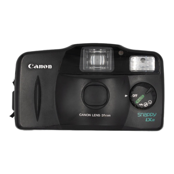 Canon SNAPPY LXII PRIMA BF-8 Handbuch