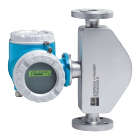 Endress+Hauser Proline Promass 40 Beschreibung Gerätefunktionen