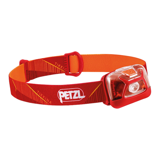 PETZL TIKKINA Bedienungsanleitung