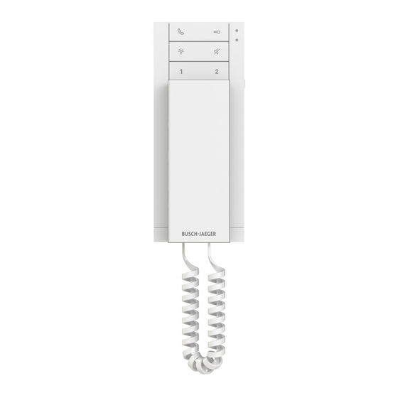 Busch-Jaeger Busch-Welcome IP H82001-W-03 Audio IP Produkthandbuch