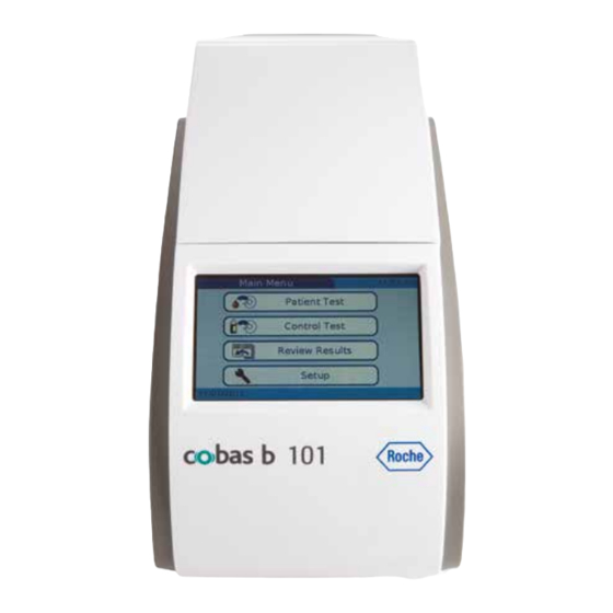 Roche cobas b 101 Kurzbedienungsanleitung