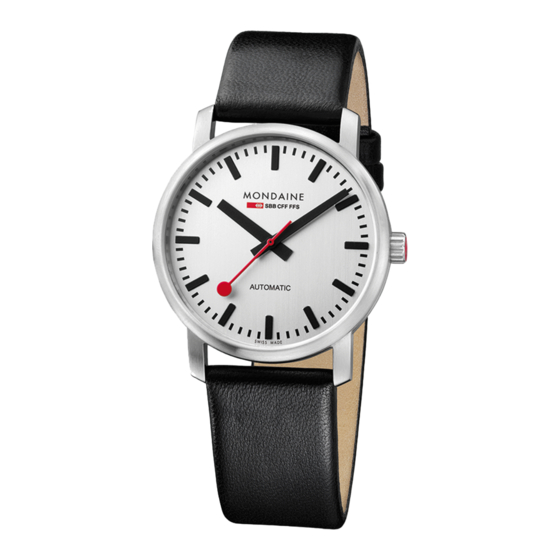 mondaine VINTAGE AUTOMATIC Bedienungsanleitung
