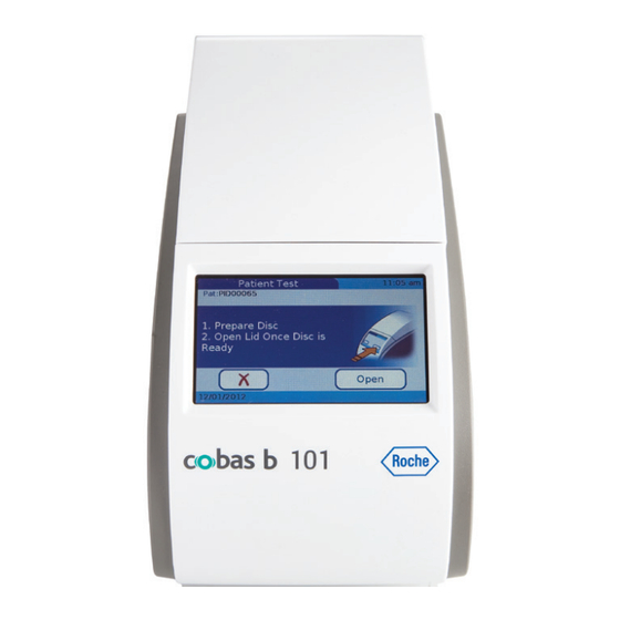Roche cobas b 101 Kurzanleitung