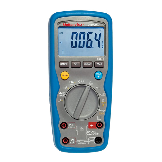 Multimetrix DMM 240 Bedienungsanleitung